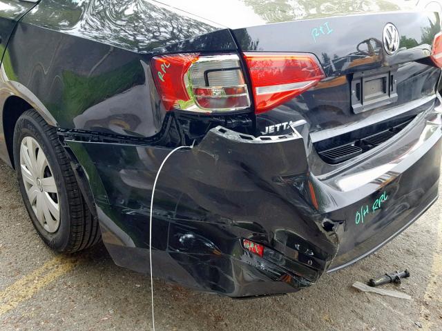 3VW2K7AJ4FM331377 - 2015 VOLKSWAGEN JETTA BASE BLACK photo 9