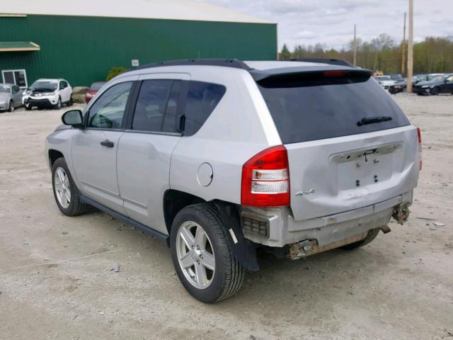 1J8FF47W58D663331 - 2008 JEEP COMPASS SP ვერცხლისფერი ფოტო 3