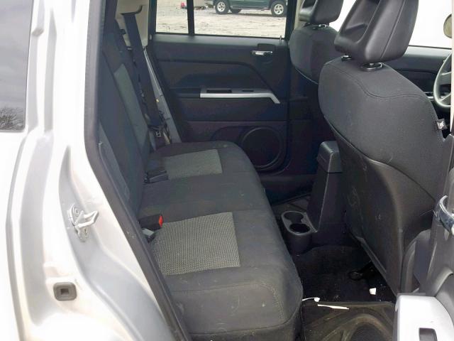 1J8FF47W58D663331 - 2008 JEEP COMPASS SP ვერცხლისფერი ფოტო 6