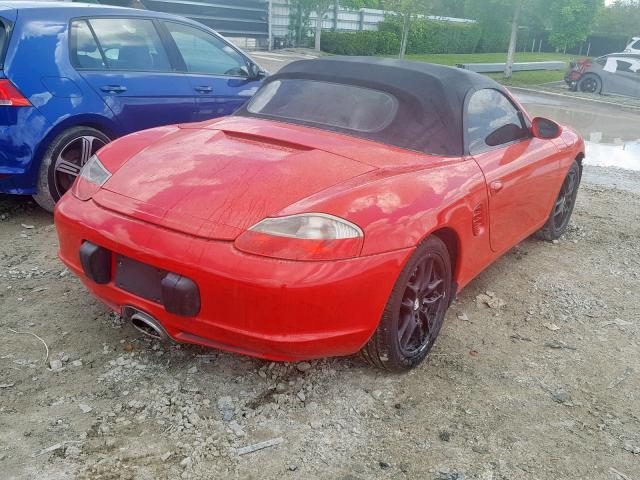 WP0CA29854U621229 - 2004 PORSCHE BOXSTER RED photo 4