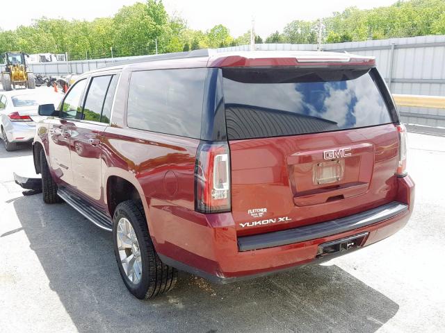 1GKS2GKCXHR407712 - 2017 GMC YUKON XL K MAROON photo 3