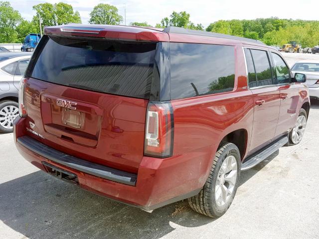 1GKS2GKCXHR407712 - 2017 GMC YUKON XL K MAROON photo 4