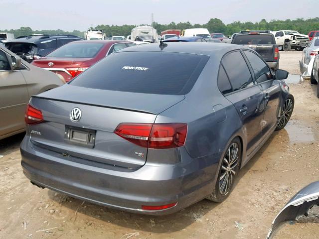 3VWD17AJ3GM345042 - 2016 VOLKSWAGEN JETTA SPOR GRAY photo 4