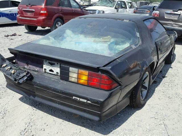 1G1FP23TXNL135962 - 1992 CHEVROLET CAMARO RS BLACK photo 4