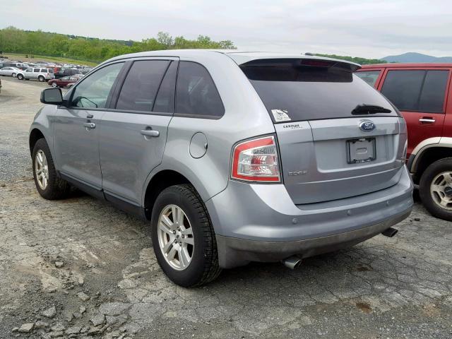 2FMDK48C17BA67700 - 2007 FORD EDGE SEL SILVER photo 3