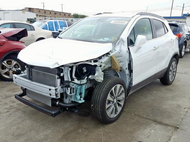 KL4CJASB8KB720100 - 2019 BUICK ENCORE PRE WHITE photo 2