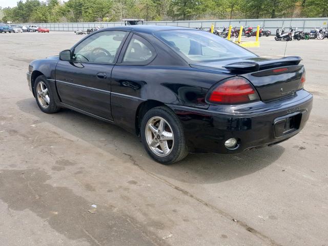 1G2NW12E61M563264 - 2001 PONTIAC GRAND AM G BLACK photo 3