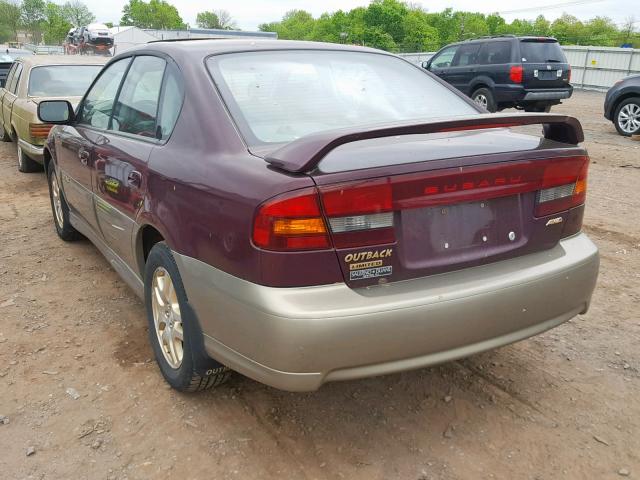 4S3BE6867Y7209826 - 2000 SUBARU LEGACY OUT MAROON photo 3