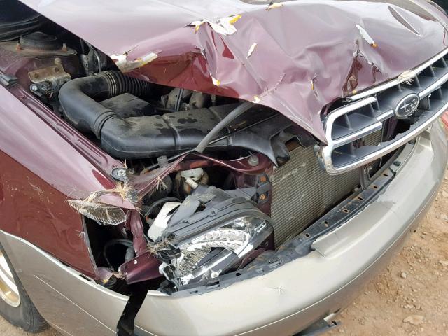 4S3BE6867Y7209826 - 2000 SUBARU LEGACY OUT MAROON photo 9