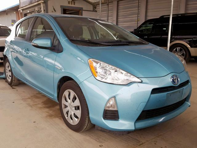 JTDKDTB37E1076631 - 2014 TOYOTA PRIUS C BLUE photo 1