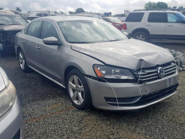 1VWBP7A38CC002701 - 2012 VOLKSWAGEN PASSAT SE GRAY photo 1