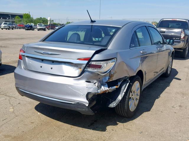 1C3CCBAB7EN231475 - 2014 CHRYSLER 200 LX GRAY photo 4