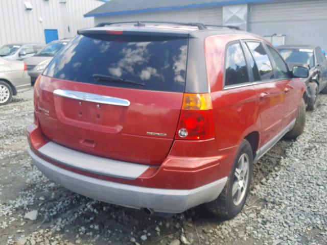 2A8GF68X88R100701 - 2008 CHRYSLER PACIFICA T RED photo 4