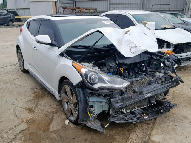 KMHTC6AE3FU222983 - 2015 HYUNDAI VELOSTER T WHITE photo 1