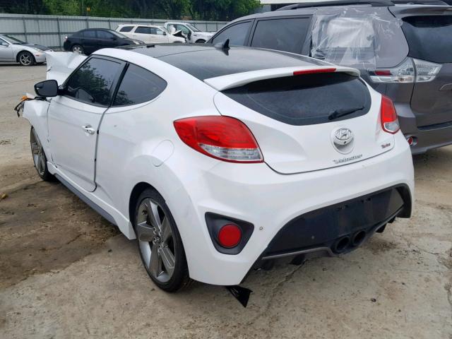 KMHTC6AE3FU222983 - 2015 HYUNDAI VELOSTER T WHITE photo 3