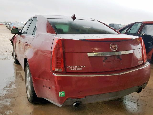 1G6DU57V090110518 - 2009 CADILLAC CTS HI FEA RED photo 3