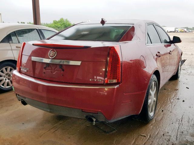 1G6DU57V090110518 - 2009 CADILLAC CTS HI FEA RED photo 4