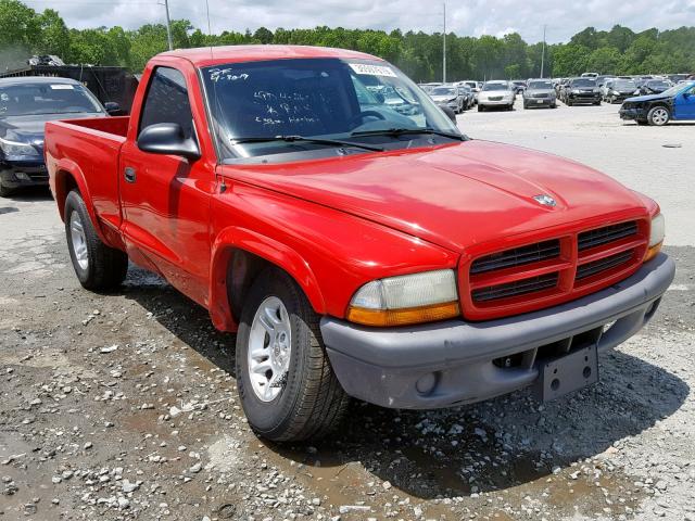 1D7FL16X13S300463 - 2003 DODGE DAKOTA SXT RED photo 1