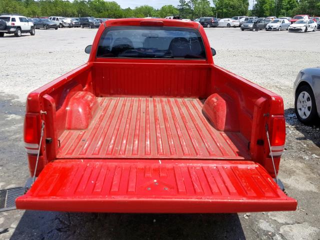 1D7FL16X13S300463 - 2003 DODGE DAKOTA SXT RED photo 6