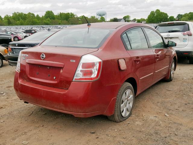 3N1AB61E59L633477 - 2009 NISSAN SENTRA 2.0 MAROON photo 4