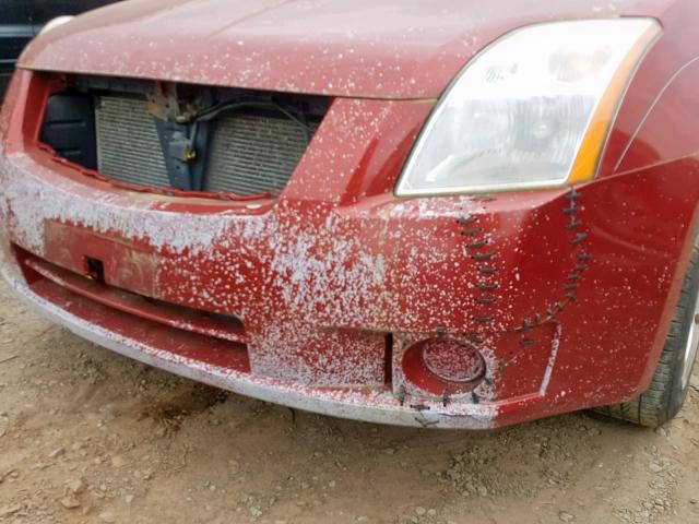 3N1AB61E59L633477 - 2009 NISSAN SENTRA 2.0 MAROON photo 9