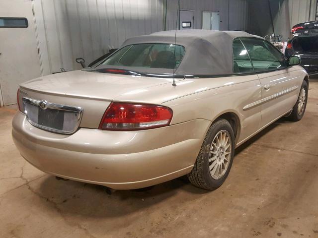 1C3EL55R96N184128 - 2006 CHRYSLER SEBRING TO BEIGE photo 4