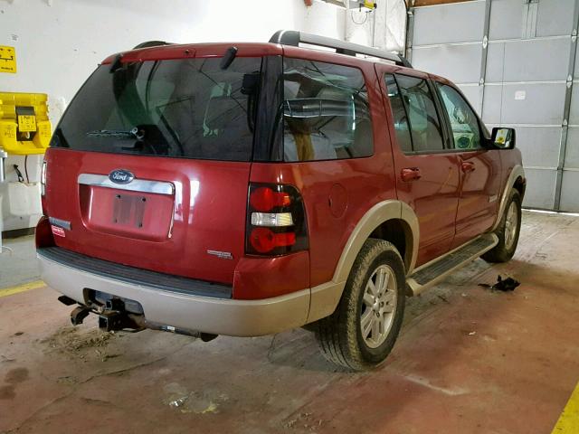 1FMEU74E56UB48196 - 2006 FORD EXPLORER E RED photo 4