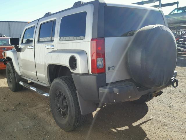 5GTDN136068238460 - 2006 HUMMER H3 SILVER photo 3