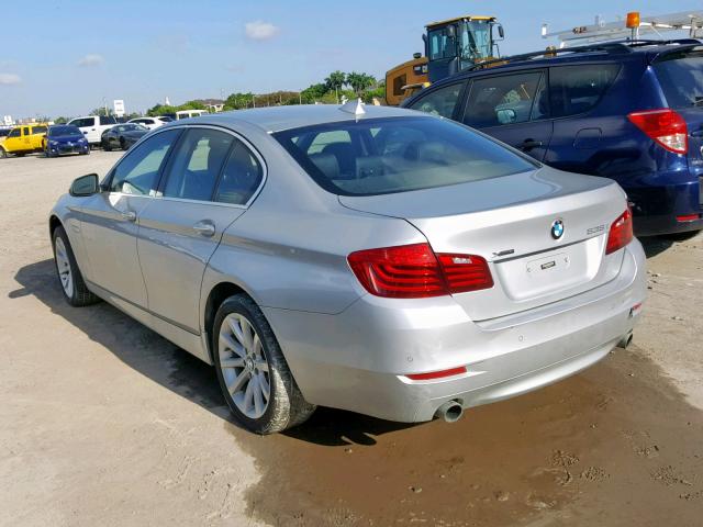 WBA5B1C59FG128442 - 2015 BMW 535 I SILVER photo 3