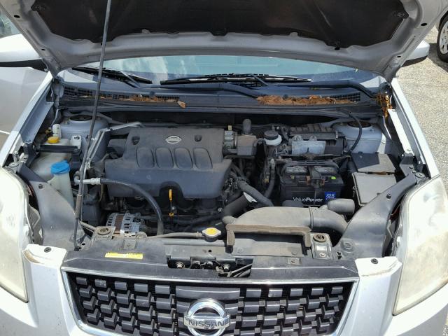 3N1AB61E78L654040 - 2008 NISSAN SENTRA 2.0 SILVER photo 7