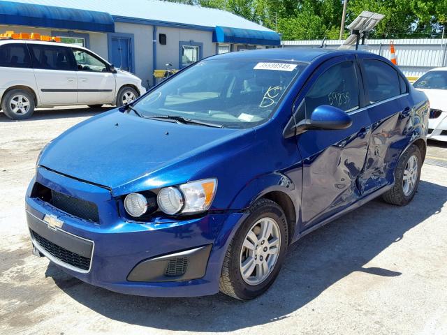 1G1JC5SB5D4175729 - 2013 CHEVROLET SONIC LT BLUE photo 2