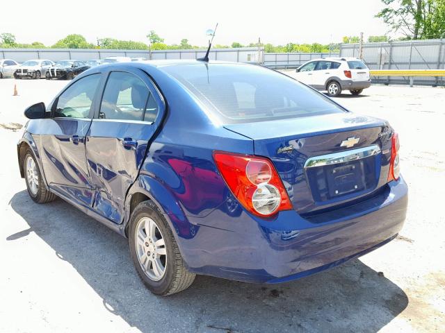 1G1JC5SB5D4175729 - 2013 CHEVROLET SONIC LT BLUE photo 3