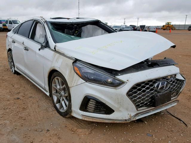 5NPE34AB9JH664192 - 2018 HYUNDAI SONATA SPO WHITE photo 1