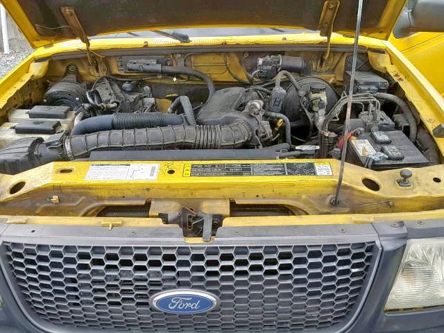 1FTYR14V12PB23157 - 2002 FORD RANGER SUP YELLOW photo 7