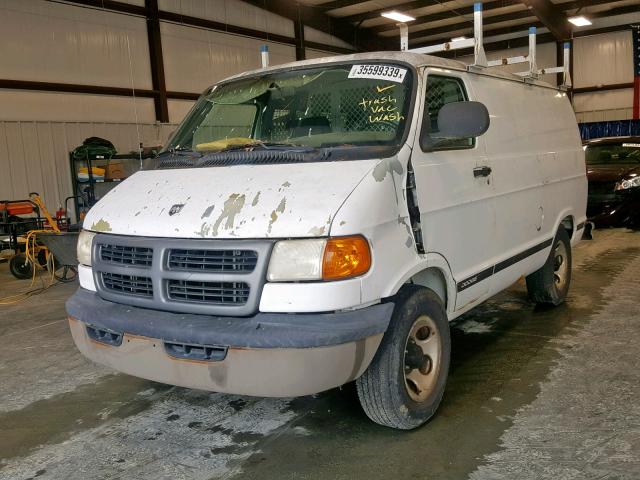 2D7HB11X13K510462 - 2003 DODGE RAM VAN B1 WHITE photo 2