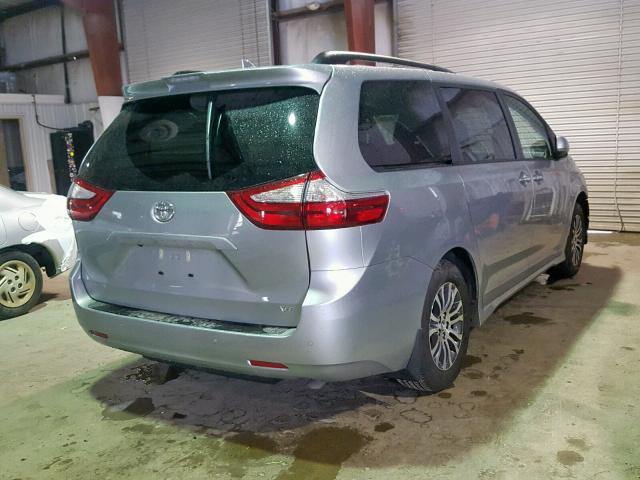 5TDYZ3DC0KS979226 - 2019 TOYOTA SIENNA LIM SILVER photo 4