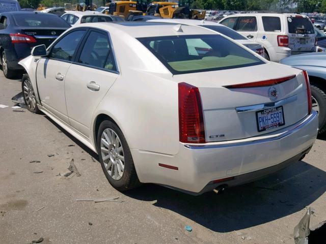 1G6DF5EG3A0101119 - 2010 CADILLAC CTS LUXURY WHITE photo 3