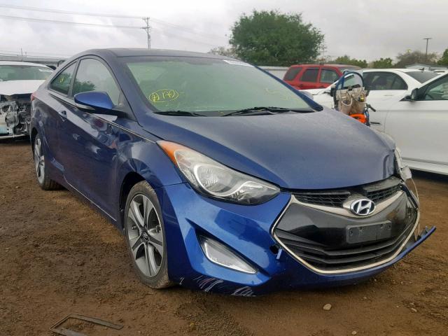 KMHDH6AE5DU011397 - 2013 HYUNDAI ELANTRA CO BLUE photo 1