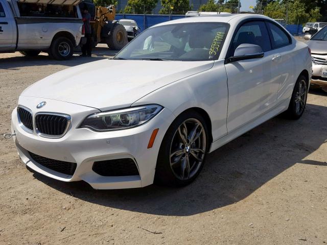 WBA1J7C51GV289742 - 2016 BMW M235I WHITE photo 2