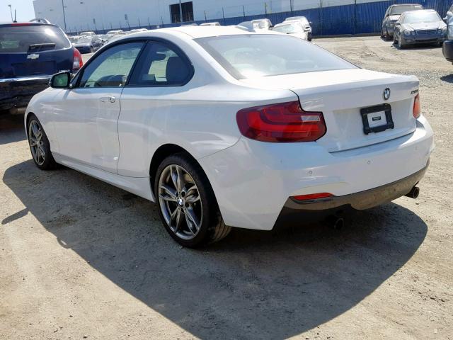 WBA1J7C51GV289742 - 2016 BMW M235I WHITE photo 3