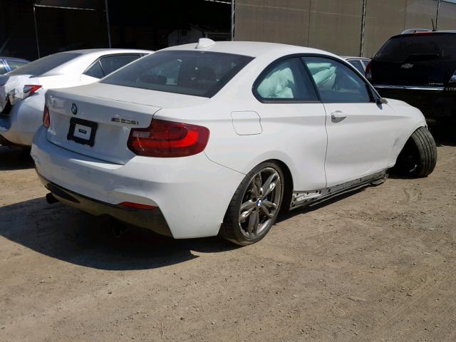 WBA1J7C51GV289742 - 2016 BMW M235I WHITE photo 4