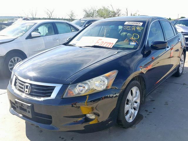 1HGCP36828A074132 - 2008 HONDA ACCORD EXL BLACK photo 2