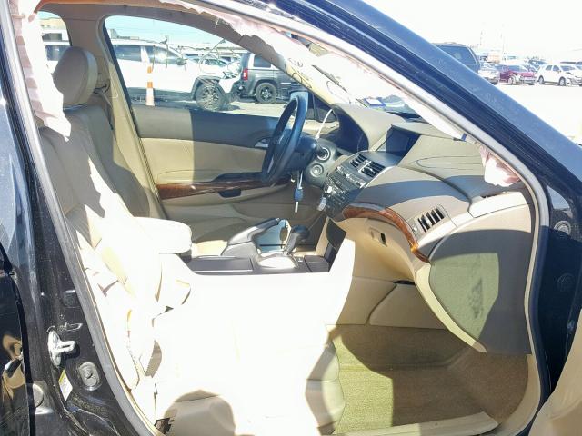 1HGCP36828A074132 - 2008 HONDA ACCORD EXL BLACK photo 5