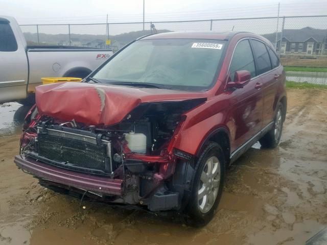 JHLRE48747C119621 - 2007 HONDA CR-V EXL RED photo 2