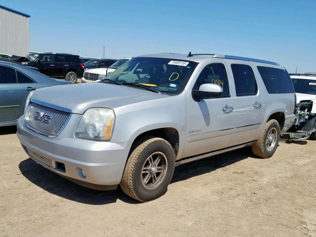 1GKUKMEF6AR159963 - 2010 GMC YUKON XL D SILVER photo 2