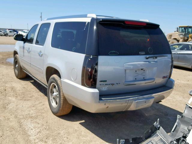 1GKUKMEF6AR159963 - 2010 GMC YUKON XL D SILVER photo 3