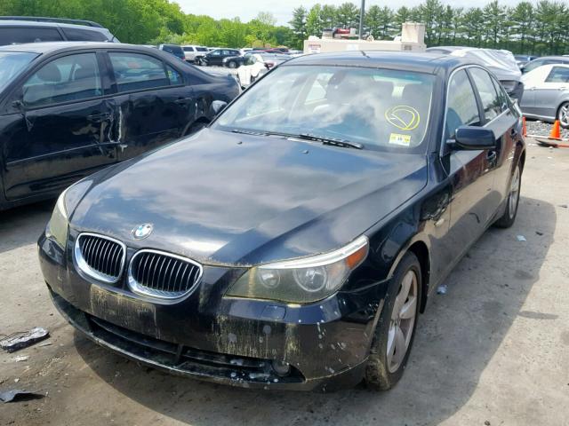 WBANF335X7CS41468 - 2007 BMW 525 XI BLACK photo 2