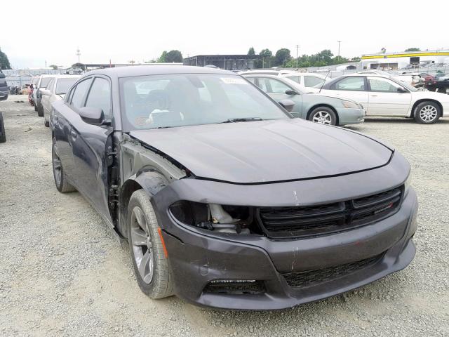 2C3CDXHG4GH241226 - 2016 DODGE CHARGER SX GRAY photo 1