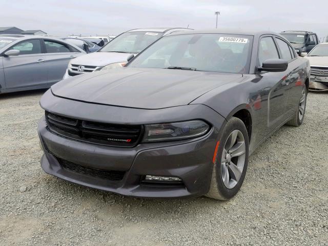 2C3CDXHG4GH241226 - 2016 DODGE CHARGER SX GRAY photo 2