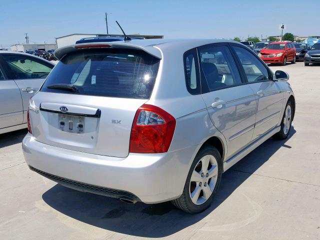 KNAFE161085011660 - 2008 KIA SPECTRA5 5 SILVER photo 4